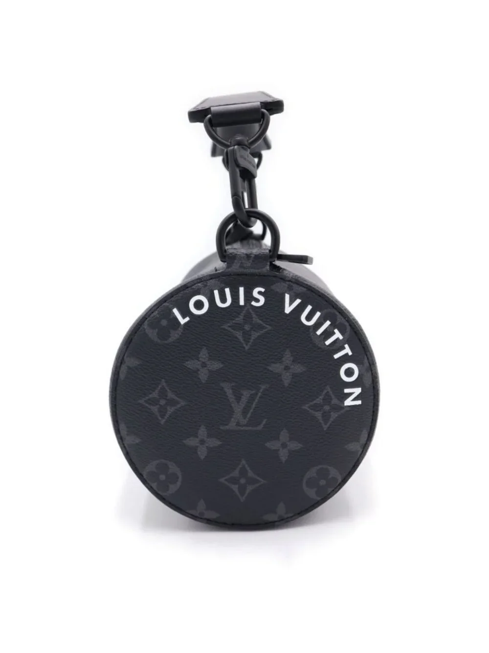 Louis Vuitton Soft Polochon PM Shoulder Back Monogram Eclipse Leather Black